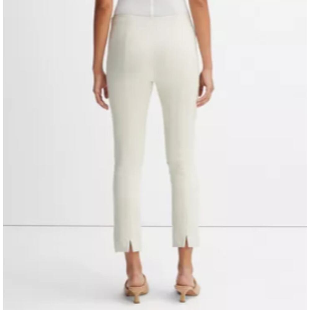 Vince Women Front Seam Ponte Leggings S Cream Gesso Crop Skinny 27* - Picture 2 of 15